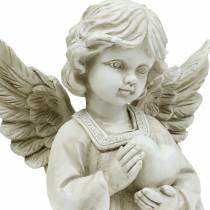Decoratie engel met hart H25cm