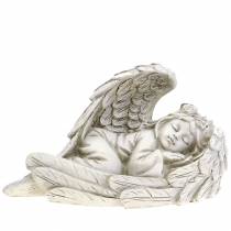 Deco engel slapend 18cm x 8cm x 10cm