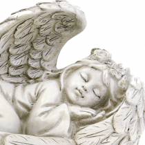 Deco engel slapend 18cm x 8cm x 10cm