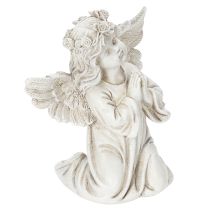 Artikel Engelenbeeldje in gebed, grafdecoratie, zittend, 13 cm, 2 stuks