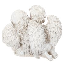 Artikel Engeldecoratie voor kinderen: Engelenpaar met hartsculptuur, 24 cm.