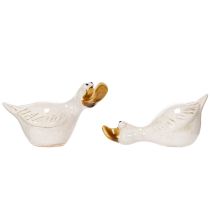 Artikel Keramische decoratieve eendjes, een echte blikvanger in de woonkamer, 13 cm, 2 stuks