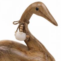Artikel Deco eend houten eend deco mangohout 29x8,5x21,5cm