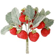 Artikel Aardbeiendecoratie Kunstaardbeien L23cm 1 Bos 6st
