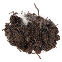 Artikel Natuurlijke elzenkegels, los, voor decoratie, 3 cm, 300 g, naturel bruin.
