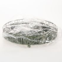 Artikel Metalen etagère, groen, drie lagen, dennendecoratie, rond, 49 cm