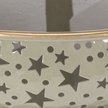 Artikel Decoratieve etagère met handvat, stermotief, twee lagen, 49 cm