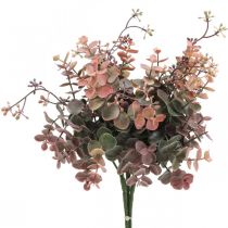 Eucalyptusstruik Kunst Eucalyptus Rood Groen 25cm 3st