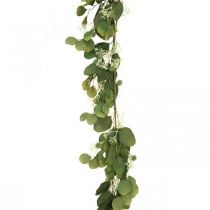 Kunst eucalyptus slinger met distels herfstdecoratie 150cm