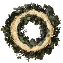 Artikel Eucalyptus natuurlijke krans Ø35cm geconserveerde geurende decoratie