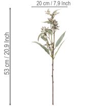 Artikel Decoratie met kunstmatige eucalyptustakken, takkenarrangement, 3 stuks