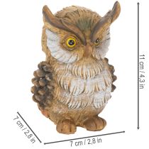 Artikel Uilenbeeldje, kleine zittende uil, decoratie, 11 cm
