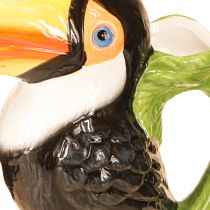 Artikel Exotische decoratieve vaas Toekan Keramiek figuur Kleurrijk 20×10×24cm