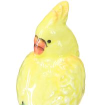 Artikel Exotische kaarsenhouder keramiek vogels handbeschilderd H14,5cm 2 stuks