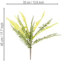 Artikel Kunstmatige varentak, kunstmatige groene plant voor decoratie, 45 cm
