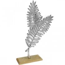 Artikel Tafeldecoratie metaal decoratie varen zilver hout H54cm B37cm