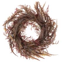Artikel Kunstmatige krans met varentakken, herfstdecoratie, 35 cm