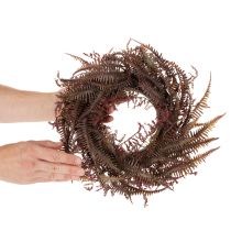 Artikel Kunstmatige krans met varentakken, herfstdecoratie, 35 cm