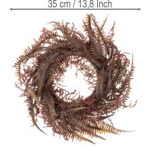 Artikel Kunstmatige krans met varentakken, herfstdecoratie, 35 cm