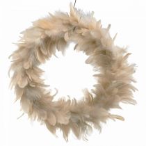 Deco verenkrans roze Ø25cm Krans van veren