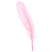 Artikel Veren voor handwerk Roze ganzenveren 18 cm - 20 cm 20 g x 2 stuks