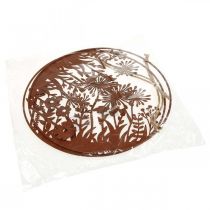 Artikel Lente raamdecoratie, hangende decoratie, metalen bloemenring Ø30cm, set van 2