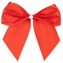 Artikel Decoratieve rode strik, voorgeknoopt voor knutselen en verpakken, 11 cm, 25 stuks