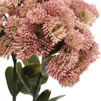 Artikel Muurpeper Roze Sedum Muurpeper Kunstbloemen H48cm 4st