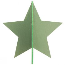 Artikel Vilten decoratieve ster om kerstdecoratie neer te zetten vilt groen H62cm