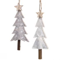 Artikel Vilten kerstboomversiering beige crème 17cm 6 st