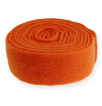 Artikel Vilten lint oranje 7,5cm 5m