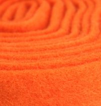 Artikel Vilten lint oranje 7,5cm 5m