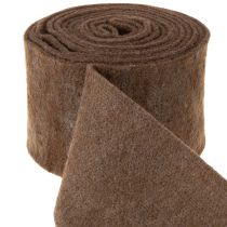 Artikel Bruin wollen viltlint, 15 cm x 5 m, voor decoratie en knutselen