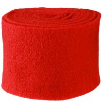 Artikel Vilten lint 15cm x 5m donkerrood