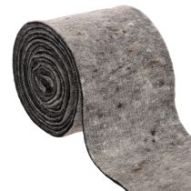 Artikel Tweekleurige scharnier voor potten van wolvilt, grijs/zwart, 15 cm x 5 m