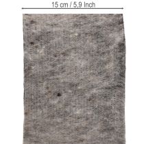 Artikel Tweekleurige scharnier voor potten van wolvilt, grijs/zwart, 15 cm x 5 m