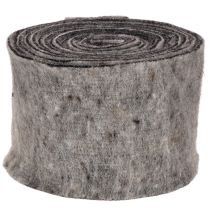 Artikel Tweekleurige scharnier voor potten van wolvilt, grijs/zwart, 15 cm x 5 m