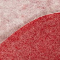 Artikel Viltlint, 100% wol, tweekleurig, als pannenlap, viltlint wit/rood, 15 cm x 5 m