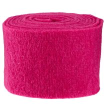 Artikel Vilten lint roze wollint wolvilt potlint decoratiestof 15cm 5m