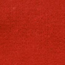 Artikel Vilten lint rood wollen lint decoratief lint B7/15cm L1m/1m set van 2