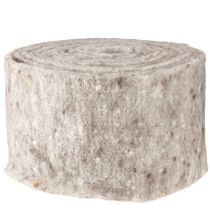 Artikel Viltband, pottenband grijs-naturel 15cm 5m