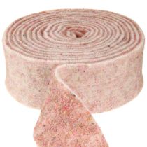 Artikel Vilten lint wollint decoratiestof bruin beige wolvilt 7,5cm 5m