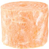Artikel Vilten lint wollint decoratiestof oranje veren wolvilt 15cm 5m