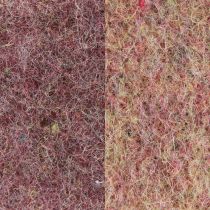 Artikel Vilten lint wollint decoratiestof wijnrood beige 7,5cm 5m