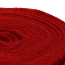 Artikel Vilten lint 15cm x 5m donkerrood