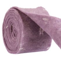 Artikel Vilten lint wollint decoratiestof paarse veren wolvilt 15cm 5m