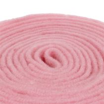 Artikel Vilten lint 7.5cm x 5m roze