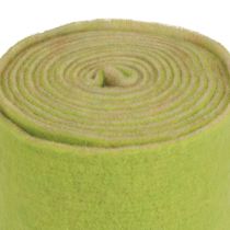 Vilten lint Franzi wollint wolvilt lichtgroen 15cm 4m