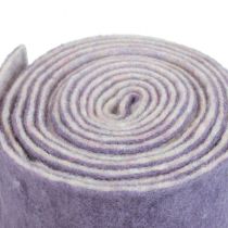 Artikel Viltlint Franzi wolvilt wollint paars 2-kleurig 15cm 4m