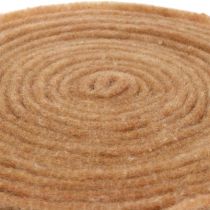 Vilten lint naturel 15cm 5m